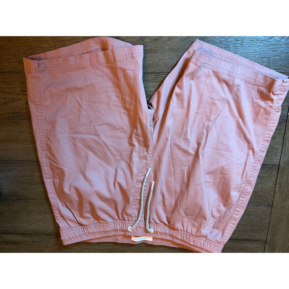 Michael Brandon Essentials Mens XL Pink Elastic Waist Drawstring Casual Shorts